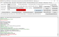 Screenshot of BK7231 Easy UART Flasher software with a red Erase failed message displayed.