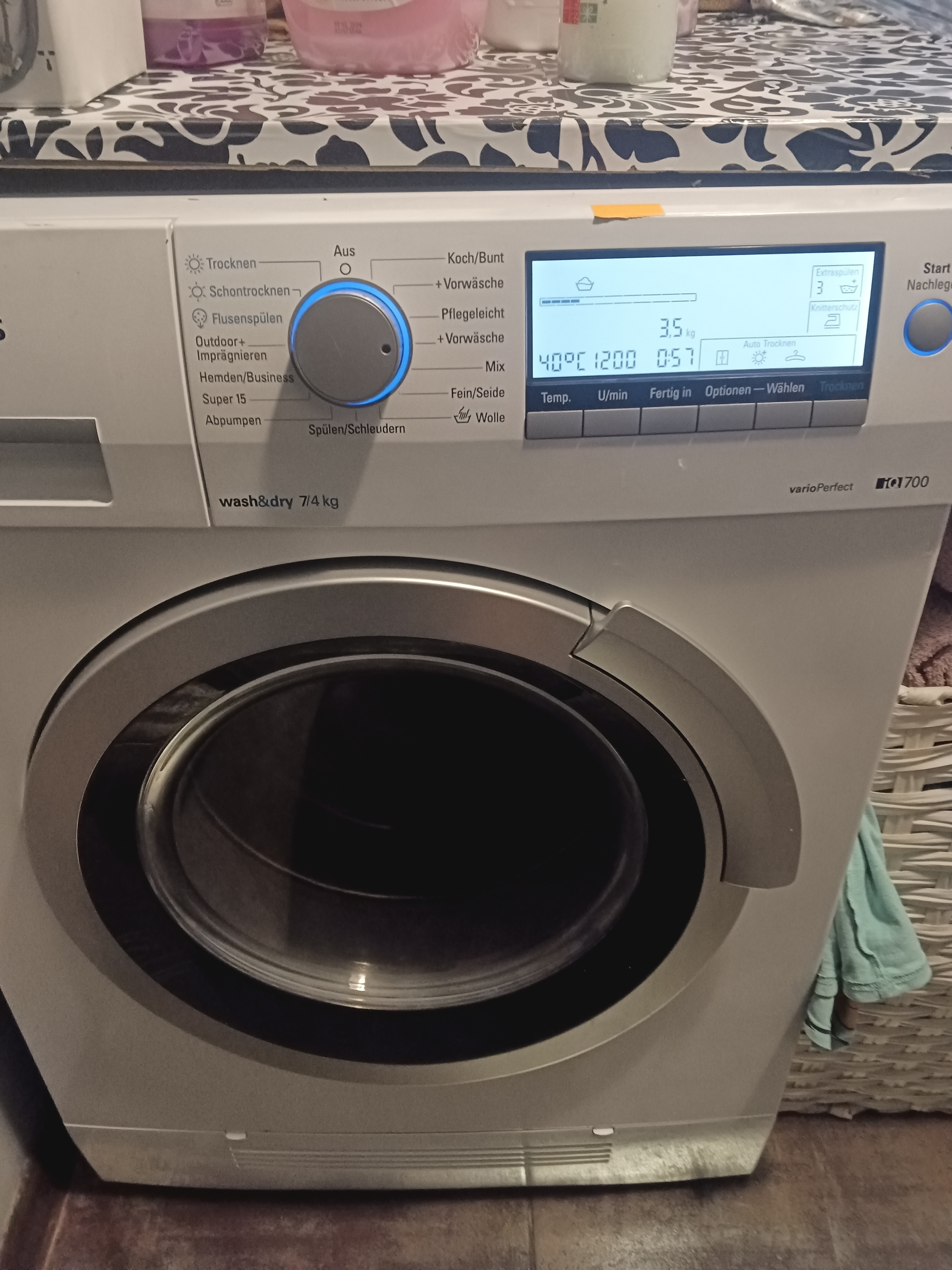 Siemens Waschmaschine Vario Perfect Iq 700 Bedienungsanleitung Pralko-suszarka Siemens Vario Perfect IQ 700 zmiana języka na polski