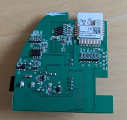 LED Projector Circuit Board with CBU Module LED projector circuit board with various components and a CBU module on the surface.