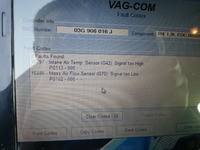 Audi A3 8P 1.9 TDI 2003 - Błąd czujnika G42, sygnał zbyt wysoki, spadek mocy