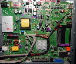 SUPRA STV-LC40T400FL Dump: HK-T.SP9202R53 Main Board, 14Y_40VNBSR2LV0.1 Panel & T-CON
