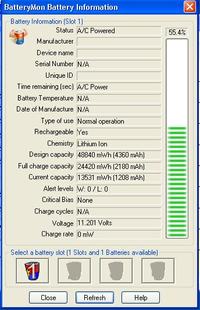 bateria BTY-S12 4400mAh 11.1V - laptop (MSI U100) nie ładuje baterii