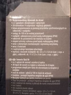 Jak wzmocnić zasięg dzwonka bezprzewodowego? Zdjęcia modelu.