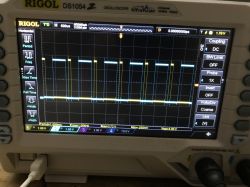 Oscilloscope Rigol displaying PWM signals Rigol DS1054Z oscilloscope displaying PWM signals