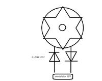zmiana obrotów wentylatora w zasilaczu na dwóch diodach 1N4007