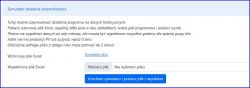 Zrzut ekranu interfejsu użytkownika symulatora działania optymalizatora.