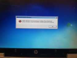 Błąd podczas instalacji Windows na dysku ssd msata podłączonym do micro sata