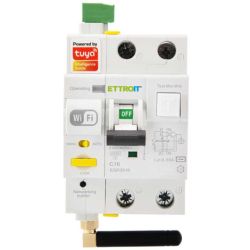 Residual current circuit breaker with Wi-Fi and test button
