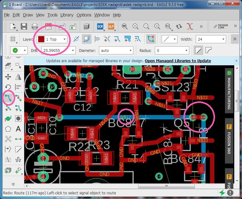 Tworzenie i wstawianie zworków w Eagle - poradnik krok po kroku