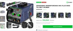 Wuber inverter welder with MIG, Flux, MMA, TIG functions and accessories.
