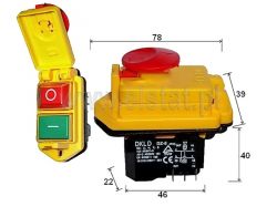 Connecting Three-Phase Motor to Chainsaw with 16A Schneider Contactor, Mushroom Switch & 4 Core