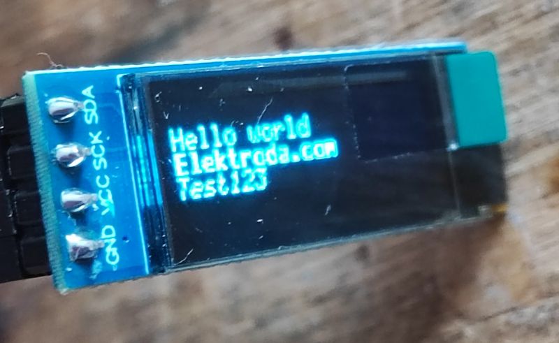 OLED display module 0.91 SSD1306 128x32 I2C - how to run with Arduino? How to connect?