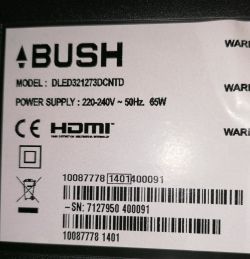 BUSH DLED321273DCNTD I'm looking for a spi and nand batch or recovery usb