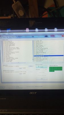 Ekran komputera z programem ECM Titanium pokazujący weryfikację sumy kontrolnej.