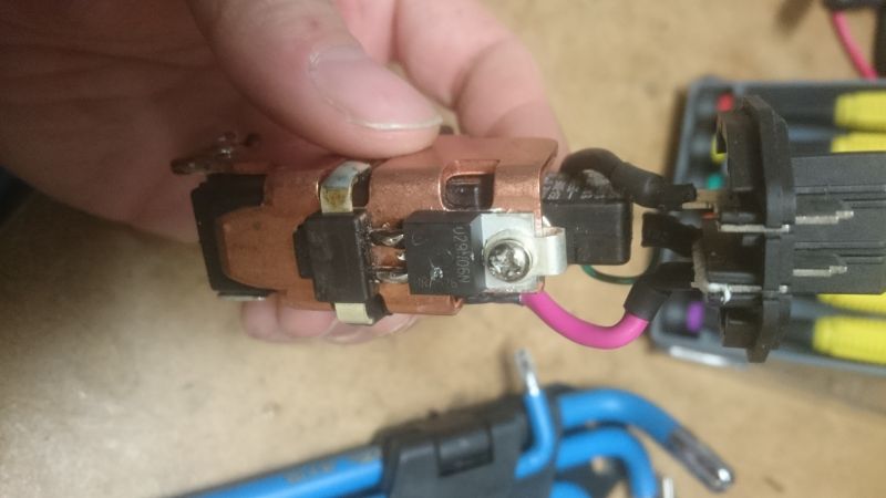 HILTI SF 144 screwdriver - damaged switch, diagnosis (transistor PN06L05)
