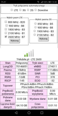Problem z prędkością internetu LTE od T-Mobile, router B525