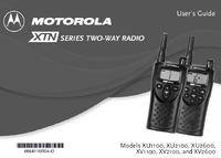 Motorola XU serie VHF UHF FRS Porto Manual