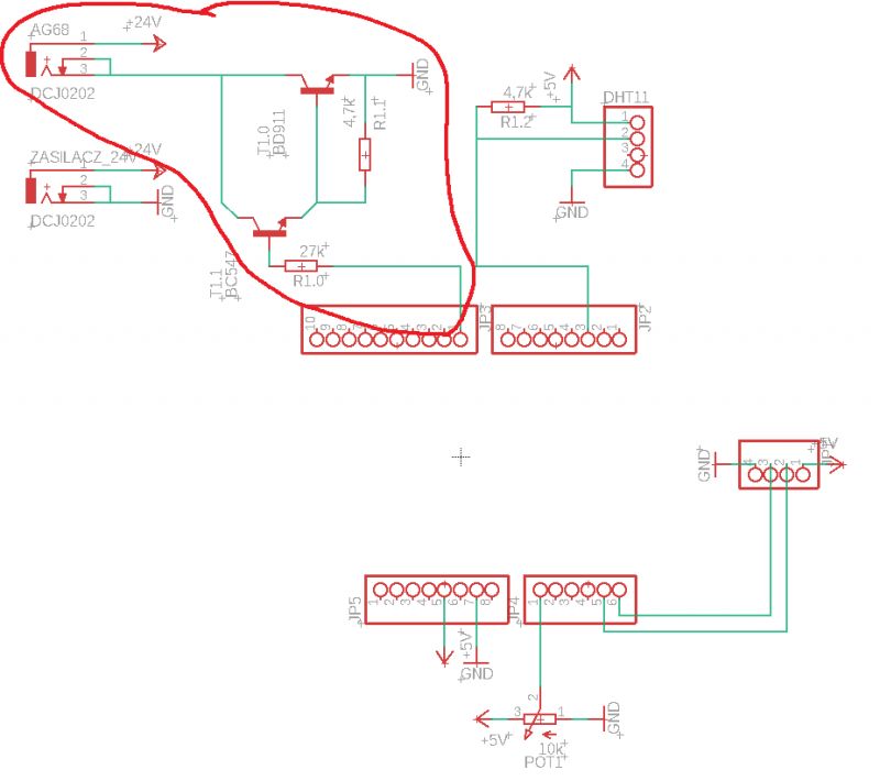 mostek Darlingtona sterowany przez arduino - spadek napięcia