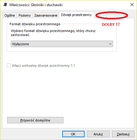 dolby advanced audio driver windows 8.1