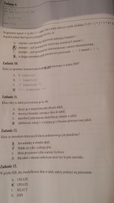 Zdjęcia arkusza egzaminacyjnego EE.09-X-19.06 - dyskusja o odpowiedziach
