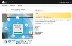 Advertisement for Cozylife 16A Wi-Fi switch on AliExpress Digitaling Store.
