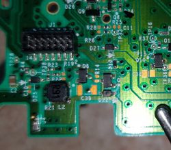 Xbox One Pad 1708 - Identyfikacja diody D22 na zdjęciu