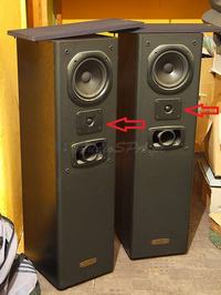 Gdzie jest +, a gdzie - w gnieździe kolumn w amplitunerze saba 9250?