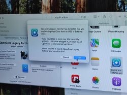 Installing OpenCore Legacy Patcher on a Mac Dialog window for installing OpenCore Legacy Patcher on a Mac.