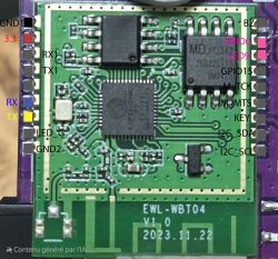 Identifying TX/RX Pins on EWELINK Zigbee Gateway with ESP32 and EWL-WBT04 Module