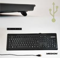klawiatura z systemem przycisków nożycowych "scissors keyboard"