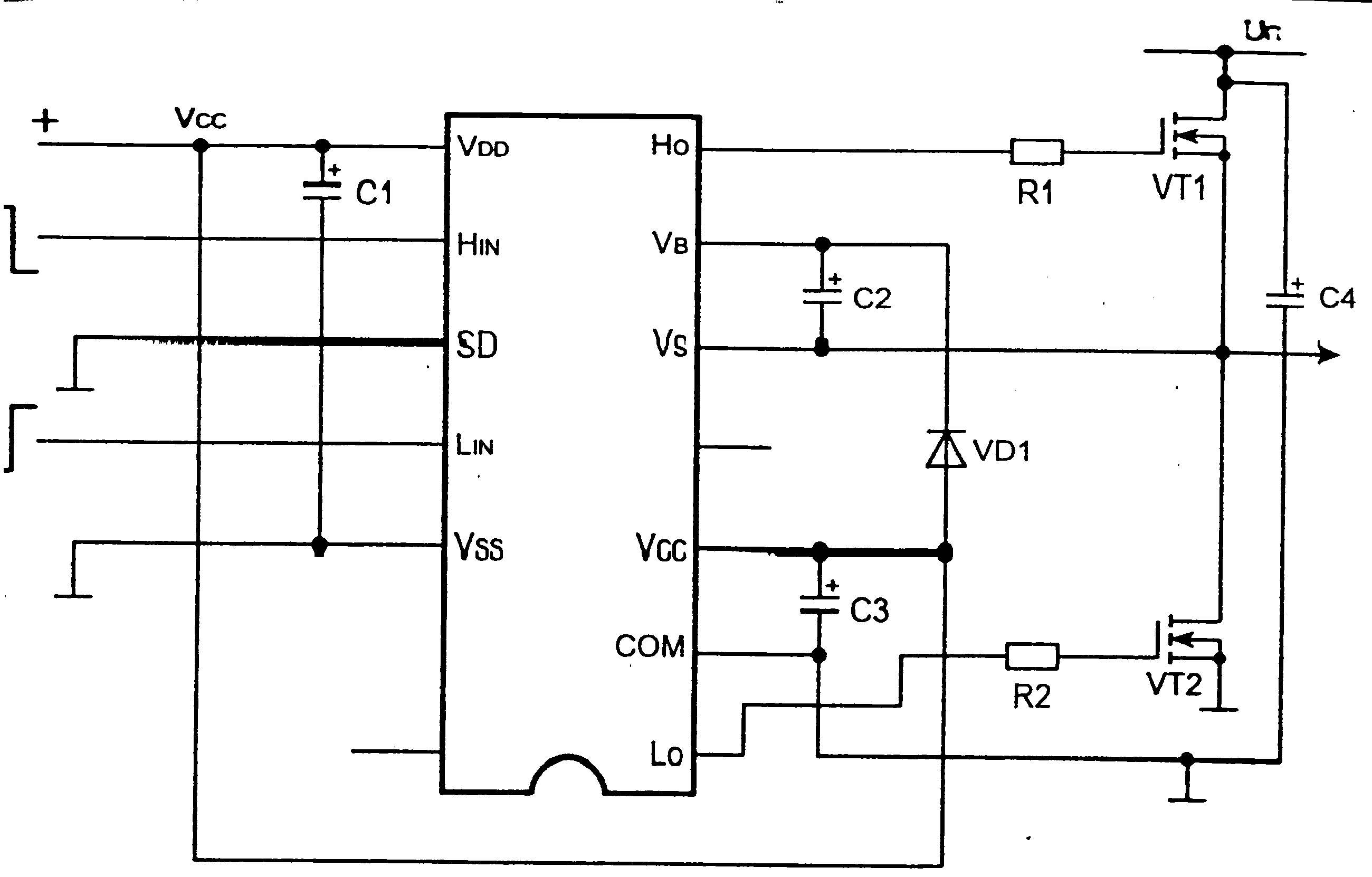 Ir2113s схема включения