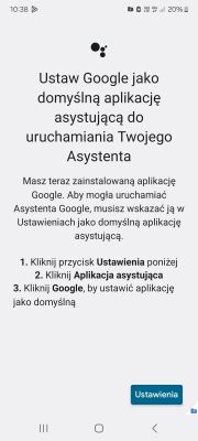 Jak ustawić Google jako domyślną aplikację asystującą w Samsung S21 5G?