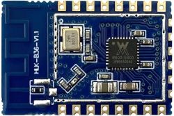 HK-B36-V1.1 electronic module with W800-B800 chip and visible SMD components.