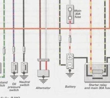 Regulator napięcia 1J18 w alternatorze Kawasaki GPX 750 - jak podłączyć?