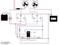 FSO Polonez caro, jak podłączyć wiatraki na chłodnicy.