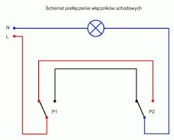 Jak podłączyć włącznik schodowy podwójny z pojedynczym?