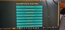 Computer screen displaying the OpenBK7231N configuration interface.