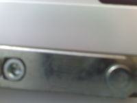 Plastic Double-Leaf Window (Movable Mullion): Wind Whistling & Blowing at Hinge, Upper Left Corner