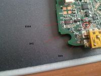 NAVIGON 43XX MAX - Zdjęcie płyty przy gnieździe USB lub schemat połączeń SMD