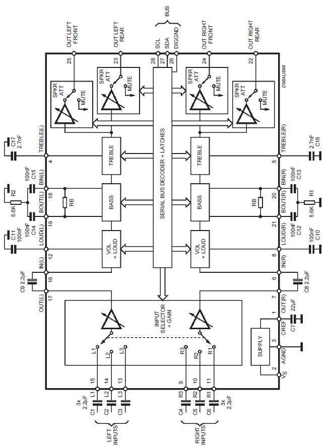 Jak dorobić wyjścia RCA w radiu Opla z układem TDA7313N?