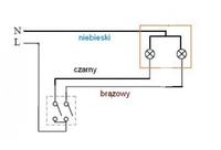 Double light switch wiring: how to connect two lamps to one double switch?