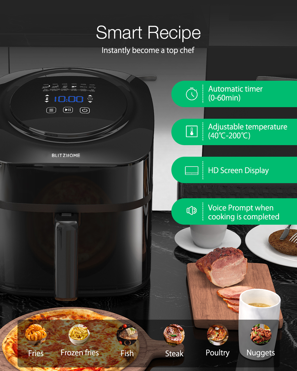 BlitzWolf Air Fryer (BW-AF1) Configuration for Tasmota