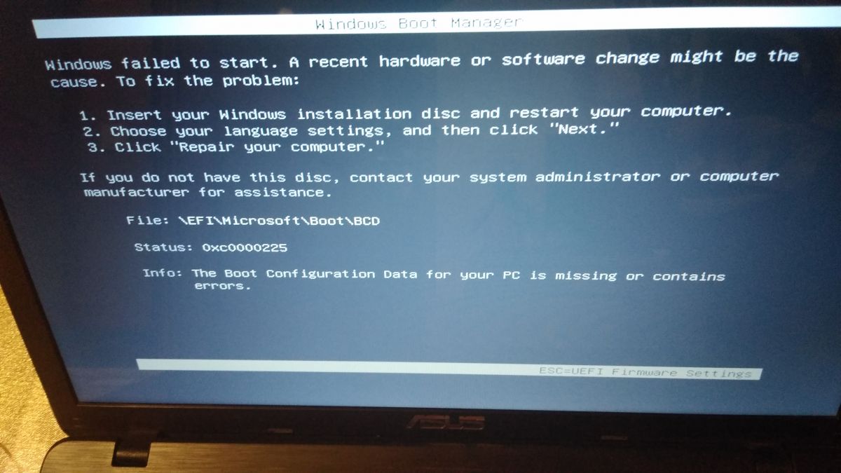 boot manager windows 7 repair