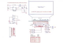 Diagram of a 3.12 inch OLED board interface.