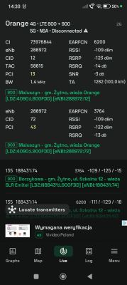 Zowee H362-383 Orange - jak wymusić BTS przez PCI/ARFCN?