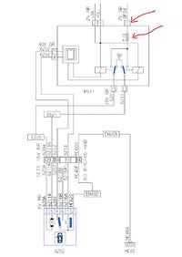 Peugeot 307 CC 2006 - Schemat pinów BSI dla centralnego zamka