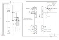 Schemat połączeń instalacji pompy ciepła IVT Optima 700.