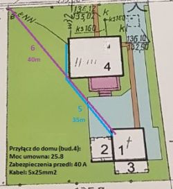 Przyłącze do garażu w którym ma zostać instalacja FV 8 kW (max. 10kw) i może ładowarka do samochodu