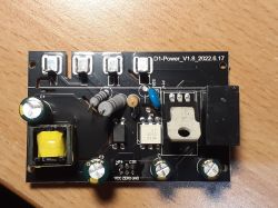 Controller Board with TuyaMCU Printed circuit board with electronic components.