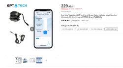 EPT Tech TLC2206 Liquid Level Sensor Set EPT Tech liquid level sensor set with smartphone app.